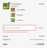 The Foot Collective coupon verification screenshot