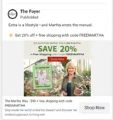 FREEMARTHA coupon verification screenshot