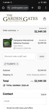 flash15 coupon verification screenshot