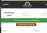 SAVE10 coupon verification screenshot
