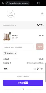 SPINSHIP coupon verification screenshot