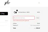The GLW Shop coupon verification screenshot