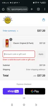 MEMORIALDAY15 coupon verification screenshot