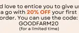 The Good Farm Shop coupon verification screenshot