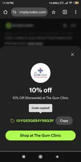 OIYG93Q884Y98Q3P coupon verification screenshot