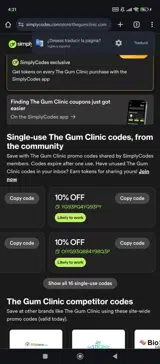 YG93PQ4YQ93PY coupon verification screenshot