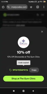9PGY93QP4YQ coupon verification screenshot