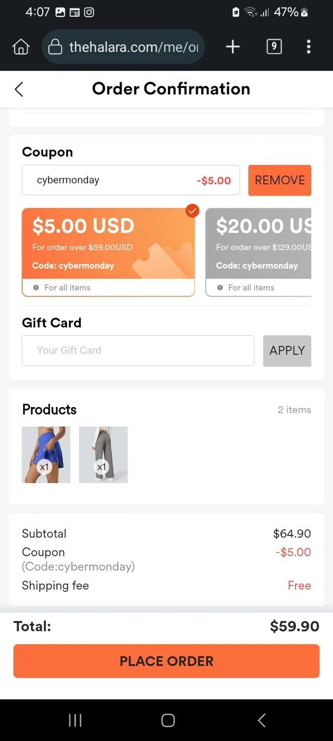 how to use Halara coupons