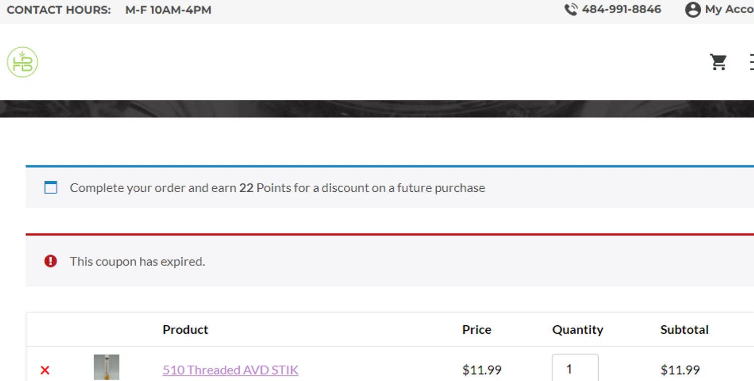 The Hemp Barn discount code screenshot showing code SPOOKY applied at The Hemp Barn checkout page. Uploaded by SimplyCodes community member veronicaarias on Nov 8, 2025
