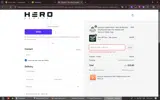 The Hero Company coupon verification screenshot