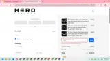 The Hero Company coupon verification screenshot