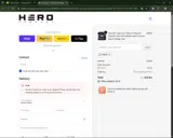 The Hero Company coupon verification screenshot
