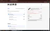 The Hero Company coupon verification screenshot