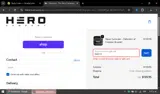 The Hero Company coupon verification screenshot