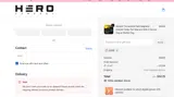 The Hero Company coupon verification screenshot