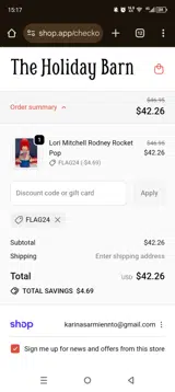 FLAG24 coupon verification screenshot