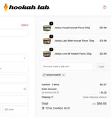 The Hookah Lab coupon verification screenshot