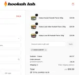 The Hookah Lab coupon verification screenshot