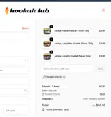 The Hookah Lab coupon verification screenshot