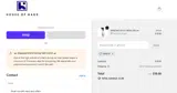 The House of Rags coupon verification screenshot