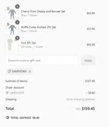 SAVENOW5 coupon verification screenshot