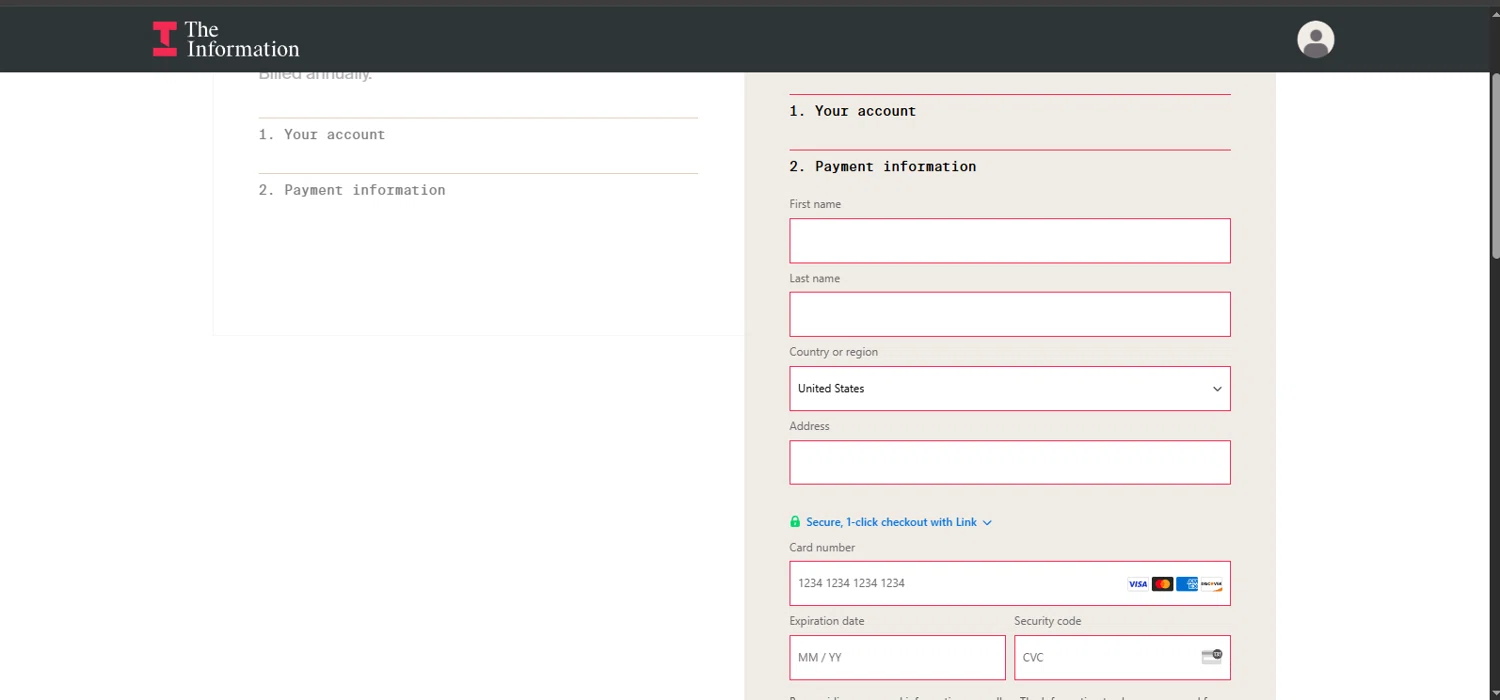 The Information promo code screenshot showing code save$100 applied at The Information checkout page. Uploaded by SimplyCodes community member rapiddeals on Apr 29, 2025