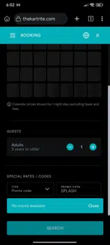 SPLASH coupon verification screenshot