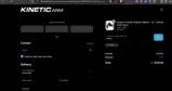 The Kinetic Arm coupon verification screenshot