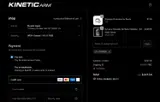 The Kinetic Arm coupon verification screenshot