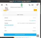 The Kratom Company coupon verification screenshot