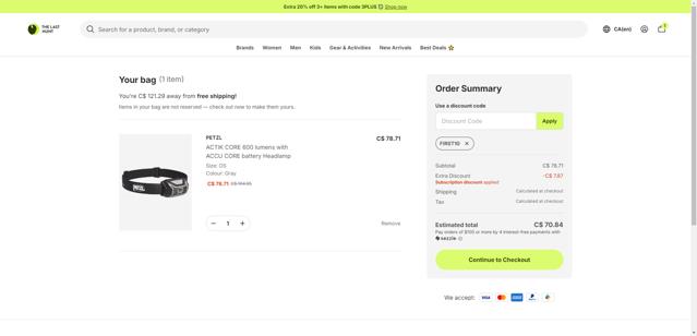 The Last Hunt checkout page showing The Last Hunt promo code box | Screenshot taken by SimplyCodes community member on Aug 27, 2025