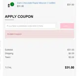 SAVE10 coupon verification screenshot