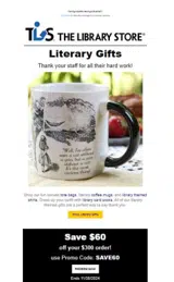 The Library Store coupon verification screenshot