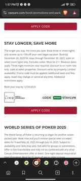 STAYLVN coupon verification screenshot