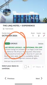 LOCALS coupon verification screenshot
