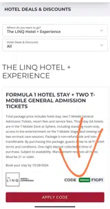 F1GP1 coupon verification screenshot