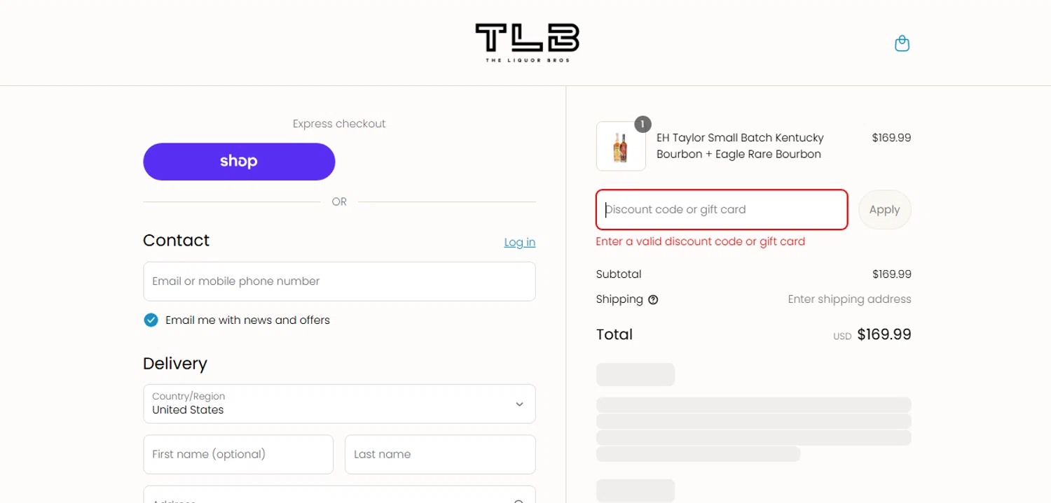 The Liquor Bros coupon code screenshot showing code 15OFF applied at The Liquor Bros checkout page. Uploaded by SimplyCodes community member MagnificentCurator5441 on Sep 2, 2025