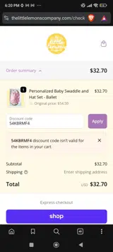 54KBRMF4 coupon verification screenshot