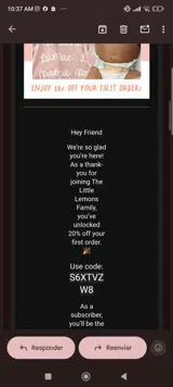 S6XTVZW8 coupon verification screenshot