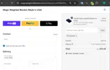 Magic Weighted Blanket coupon verification screenshot