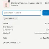 The Mane Attraction coupon verification screenshot