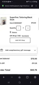 Welcome15 coupon verification screenshot