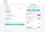 STS coupon verification screenshot