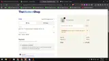The Modern Shop coupon verification screenshot