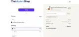 The Modern Shop coupon verification screenshot