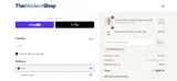 The Modern Shop coupon verification screenshot