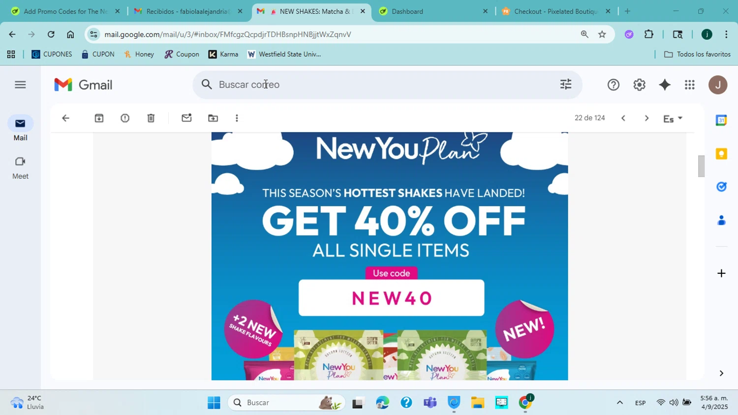 The New You Plan discount code screenshot showing code new40 applied at The New You Plan checkout page. Uploaded by SimplyCodes community member jorgejavierherrera on Sep 4, 2025