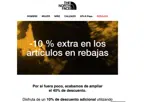 The North Face coupon verification screenshot