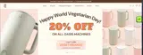 VEGETARIAN20 coupon verification screenshot