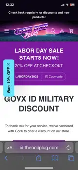 LABORDAY2025 coupon verification screenshot